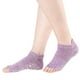 thumbnail image 3 of 4 pares de calcetines de yoga para mujer, sin dedos, antideslizantes, con suela de silicona, para yoga, pilates, barra, bikram, ballet y danza (colores variados), 3 of 7