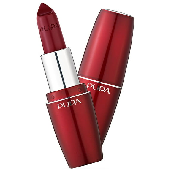PUPA Milano Pupa Volume Lipstick, Lip Makeup, 402 Rouge Noir, 0.123 oz