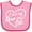 Pink and Fuchsia, variant on Inktastic I Love My Oma and Opa in White Chalk Heart Boys or Girls Baby Bib