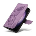 thumbnail image 6 of for Samsung Galaxy S25 Ultra Case Wallet for Women, Flip Folio Cover with Butterfly Pattern PU Leather Stand Card Holder Slots Wrist Strap Protective Phone Case for Samsung Galaxy S25 Ultra, Purple, 6 of 9