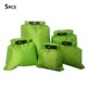 thumbnail image 2 of Paquete de 5 bolsas secas impermeables Eigraketly para kayak pesca navegación al aire libre portátil ciclismo senderismo natación Deportes acuáticos Verde, 2 of 6