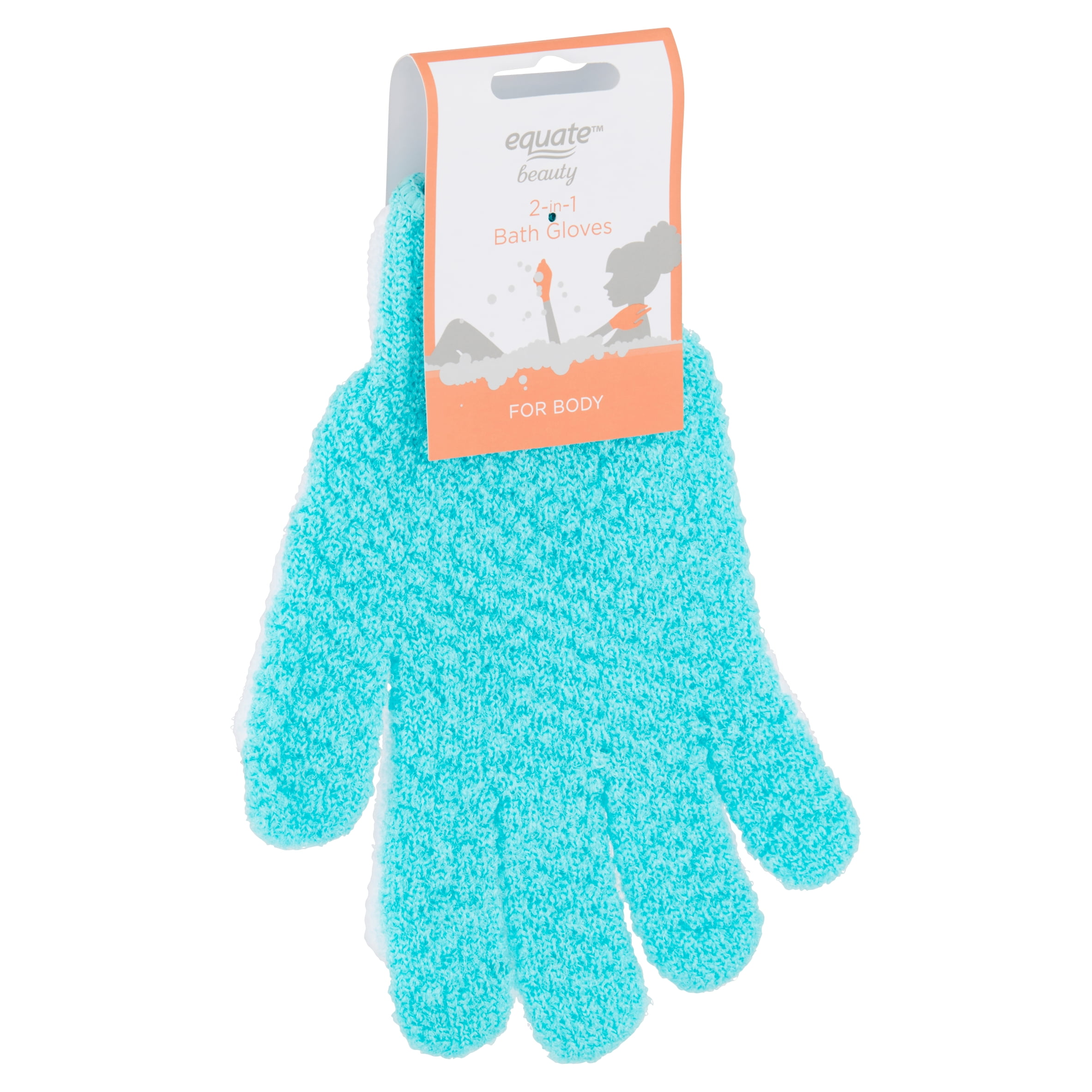 Equate Beauty 2in1 Bath Gloves For Body