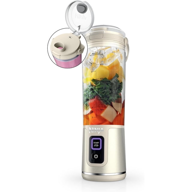 Licuadora Portátil Ninja 18 oz Vainilla Reacondicionado