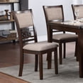 thumbnail image 7 of New Classic Furniture Gia Solid Wood Dining Chair in Cherry Brown (Set of 2), 7 of 7
