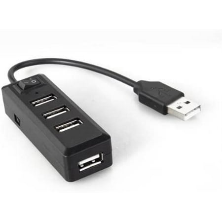 USB 2.0 4 Ports On/Off Switch LED SuperSpeed Hub for PC Computer ...