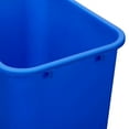 thumbnail image 4 of Rectangular Commercial Office Wastebasket, Easy to Clean, Lightweight, 10 Gallon, Blue, Recycle Logo, 4 of 5