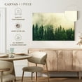 thumbnail image 5 of Elephant Stock Hazy Mountain Pine Forest Wall Art - Horizontal Canvas Wall Art - Living Room Wall Decor - Floral And Botanical Canvas - Beige And Gray Decor - 51" x 34", 5 of 8