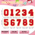 thumbnail image 2 of Uxcell Chenille Number Patches Self-Adhesive Number Patch Appliques Stickers for DIY Clothing Hat Decor Red with Gold Edge, 2 of 7
