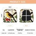 thumbnail image 3 of Pioneer Flower and Bird Seat Covers for Dining Room Chairs Set Of 4,Stretch Printed Washable Chair Seat Cover with Elastic Ties and Button,Removable Waterproof Couch Cushion Covers, 3 of 6