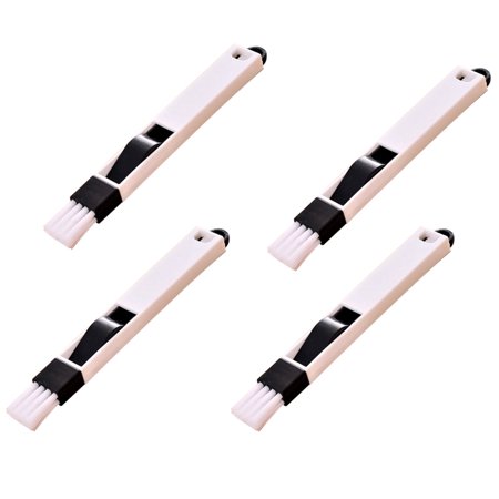 

CKCL 4pcs Multipurpose 2-in-1 Keyboard Cleaner Cleaning Tools Brush Door Window Grooves Cleaning Brush with Dustpan