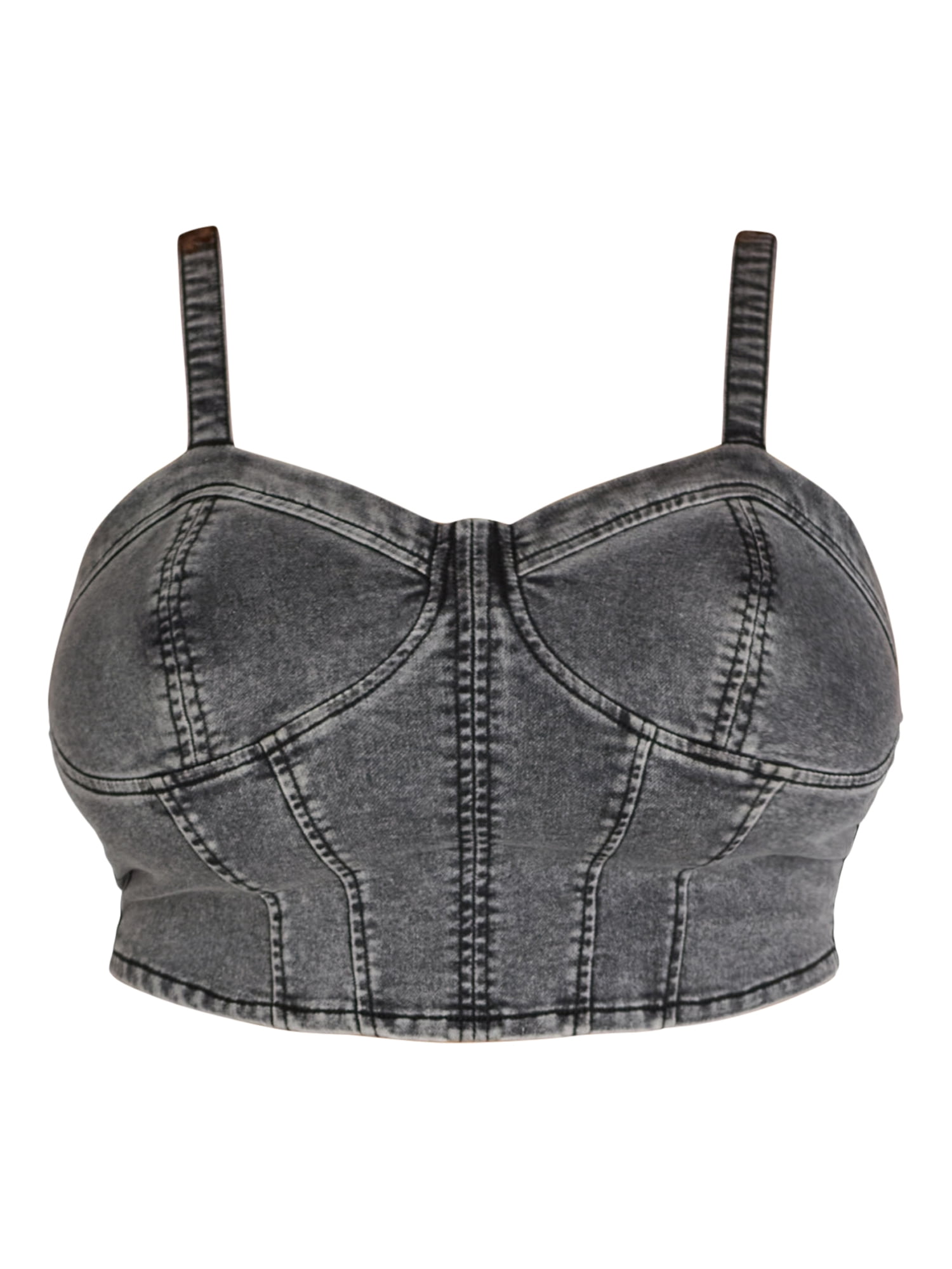 guess denim bustier