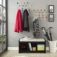 thumbnail image 3 of Modway Gumball Modern Wood Iron and Steel Coat Rack in Caramel, 3 of 5