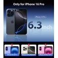 thumbnail image 2 of Funda Mkeke para iPhone 16 Pro, transparente, a prueba de golpes [2024], 2 of 6