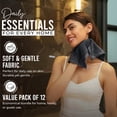 thumbnail image 6 of RIVERSIDE 12 Pack Cotton Face Towels 12x12 Ultra Soft & Absorbent Wash Cloths for Gym and Spa - Charcoal, 6 of 9