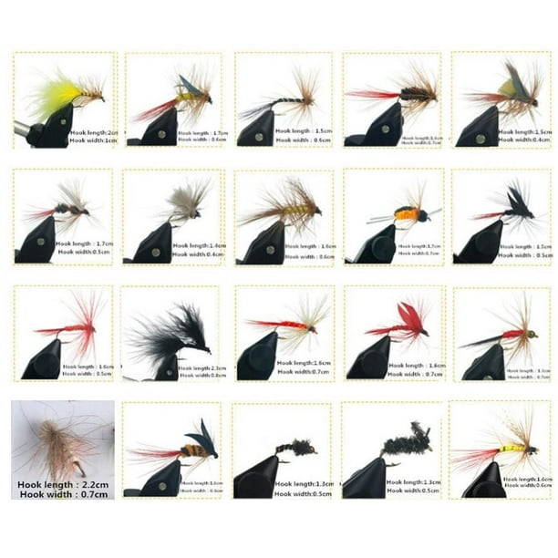 Yinanstore 100pcs Wet/ Fly Fishing Flies Assorted Trout With Waterproof Box Other As Described