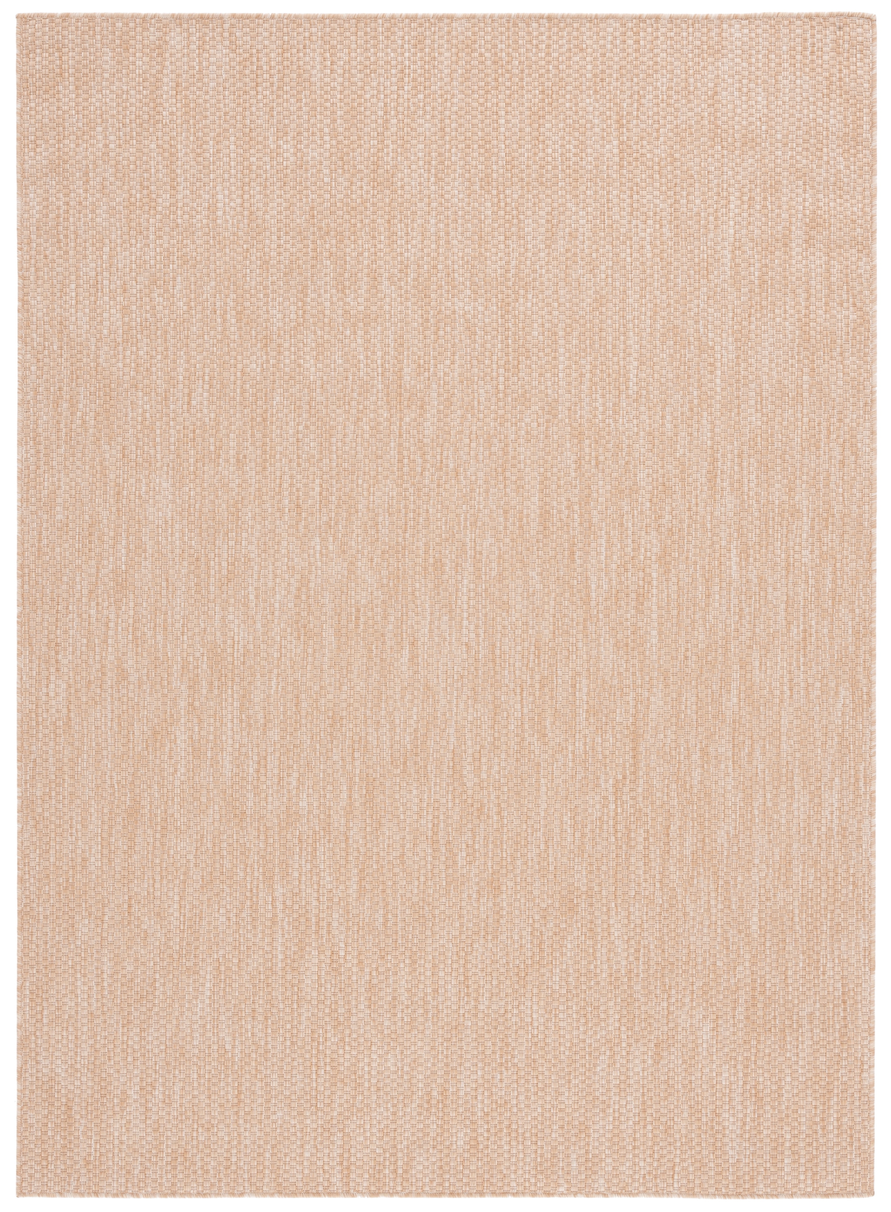 SAFAVIEH Beach House Jacinth Solid Indoor/Outdoor Area Rug, Natural, 5'3" x 7'6"