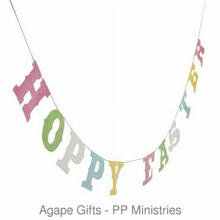 Hoppy Easter Silhouette Garland (84" X 3 1/2") - Easter & Party Decorations