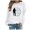 White, variant on WXLWZYWL Trendy Sweatshirts For Women 2023 Women'S Casual Hoodless Round Neck Pullover Print Long Sleeve Sweatshirt