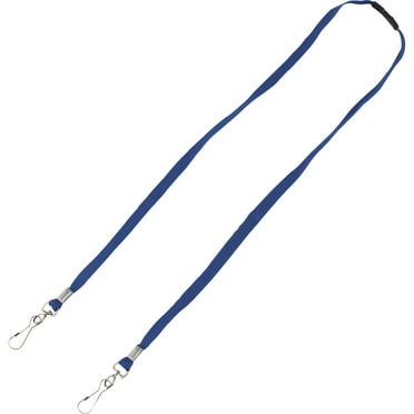 Advantus Face Mask Lanyard - 10 / Pack - 30" Length - Blue
