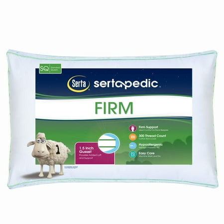Sertapedic Firm Pillow, Standard/Queen
