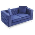 thumbnail image 5 of Glory Furniture Paige Velvet Loveseat in Blue, 5 of 6