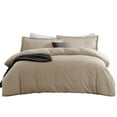 thumbnail image 4 of LammaLoe Duvet Cover King 3 Piece, Luxury Microfiber Bedding Sets with 2 Pillow Shams, Taupe Sand, 4 of 11