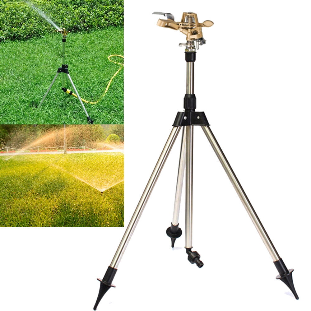 Jinyi 1 Pack Tripod sprinkler irrigation equipment, 360 Degree Impact Sprinkler,  for Garden & Lawn