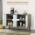 thumbnail image 2 of Coffee bar with Side Panel cabinets, Hidden Kitchen Box with Storage Function, Modern self-Service Dining Table Coffee bar, Suitable for Dining Rooms, Living Rooms, and corridors, 2 of 7