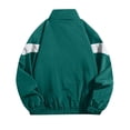 thumbnail image 3 of Jerdar Men's Nylon Windbreaker Jacket Stand Collar Breathable Colorblock Loose Fit Outdoor Athletic Sport Casual Lightweight Windproof Coat Outerwear, 3 of 8