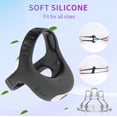 thumbnail image 4 of Birdsexy Silicone Vibrating Penis Ring for Erection Enhancing Sex Toys for Men Couple, Black, 4 of 8