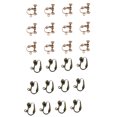 thumbnail image 1 of Convertidores De Pendientes Con Clip De 24 Piezas, Componentes De Pendientes No Perforados De 2 Colores Con Abierto Fácil Para Pendientes DIY Cr, 1 of 9