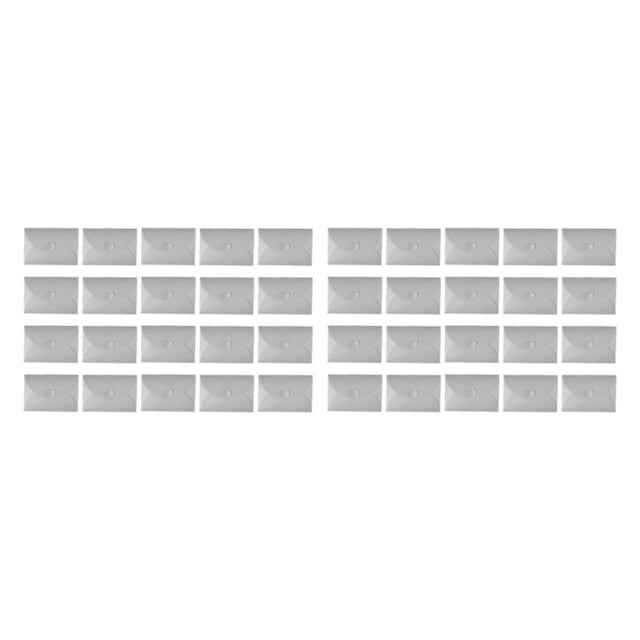 Inteprter Sobre para tarjetas de regalo de 50 piezas - Clásico y elegante Protege el contenido Daños Materiales reciclables Gris plateado 155 * gris-plata 155*105mm (M) 2Conjunto
