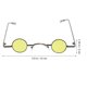 thumbnail image 4 of Gafas de sol con montura redonda pequeña, creativas, decorativas, para fiestas y playa, para hombres y mujeres (amarillas), 4 of 6