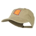 thumbnail image 2 of Arizona State Map Embroidered Washed Cotton Cap - Khaki OSFM, 2 of 5