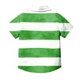 thumbnail image 4 of Blusa y camisa de manga corta con cuello vuelto, moderna e informal, con estampado del Día de San Patricio, con bolsillo, para uniforme escolar, para niños y niñas de 2 a 15 años., 4 of 7