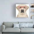 thumbnail image 2 of Furbaby Affiliates 'Labrador Retriever Wearing Hipster Glasses' Canvas Art, 2 of 4