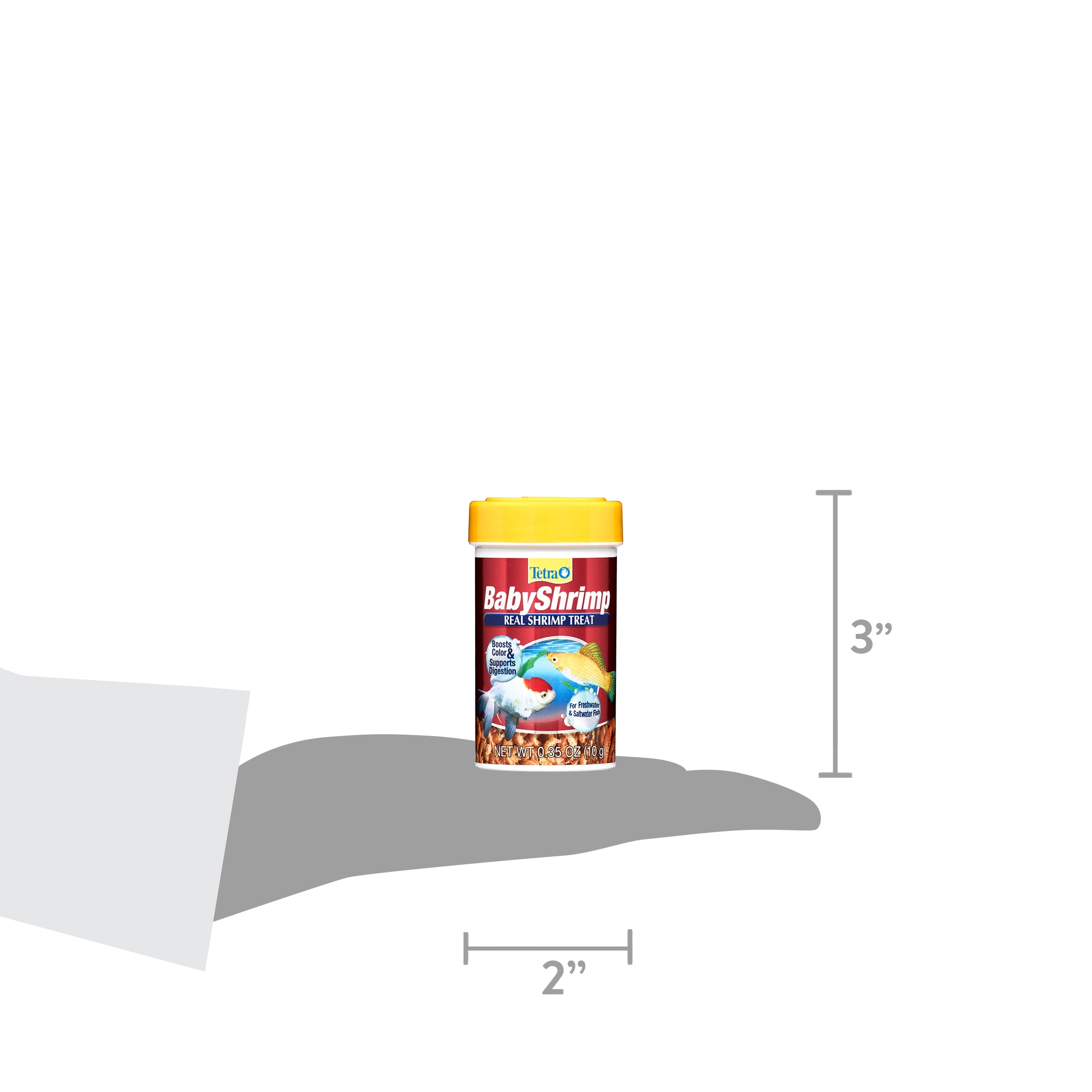 (3 pack) Tetra BabyShrimp, Natural Shrimp Treat For Aquarium Fish, 0.35 oz.
