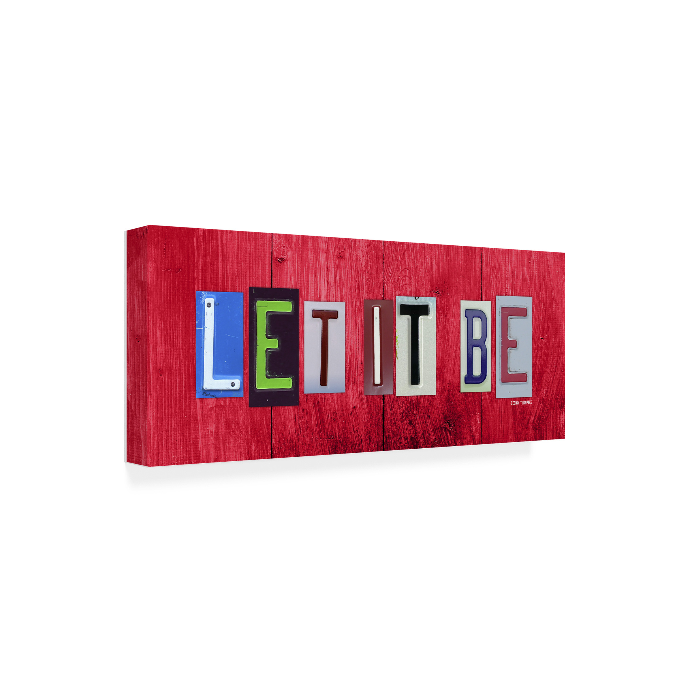Trademark Fine Art 'Let It Be' Canvas Art by Design Turnpike