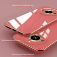 thumbnail image 4 of Compatible with Realme 11 Pro Plus Case for Women, Ultra Soft Shockproof Cute Plating Electroplate Protective Case TPU Bumper Phone Case for Realme 11 Pro Plus (Camellia Red), 4 of 13