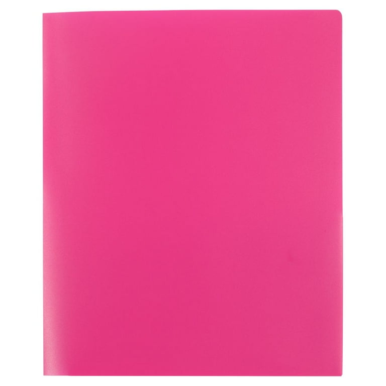 JAM Paper® Premium Matte Colored Cardstock Two-Pocket Presentation Folders, Baby  Pink, Bulk 100/Box