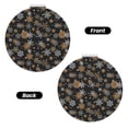 thumbnail image 2 of Bingfone White And Yellow Snowflakes Print Compact Vanity Makeup Mirror for Men Women Girls for Pocket Purse Wallet Handbag,Portable Small Handheld Beauty Mirror-Round Shape, 2 of 9