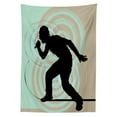 thumbnail image 3 of Ambesonne Hip Hop Tablecloth Rectangular Table Cover, Rapper with Microphone, 60"x90", Multicolor, 3 of 4