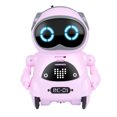 thumbnail image 1 of Intelligent Mini RC Robot Toy Talking Sound Control Walking Dancing Singing with LED Light for Kids (Pink), 1 of 8