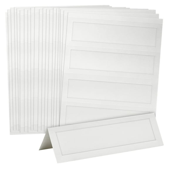 Sustainable Greetings Tent Table Place Cards (120 Count) Printer Friendly, 2.5 x 8.5 Inches