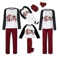 thumbnail image 2 of Pijamas familiares a juego de Navidad, True Jesus Story, pantalones a cuadros, conjunto de pijamas, 2 of 3