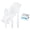100PK, variant on Bulk Heavy Weight Cutlery Individually Wrapped White Plastic Cutlery Knife, Spoon, Fork Pack with Napkin and Salt and Pepper Packets - Extra Strong & Resistant
