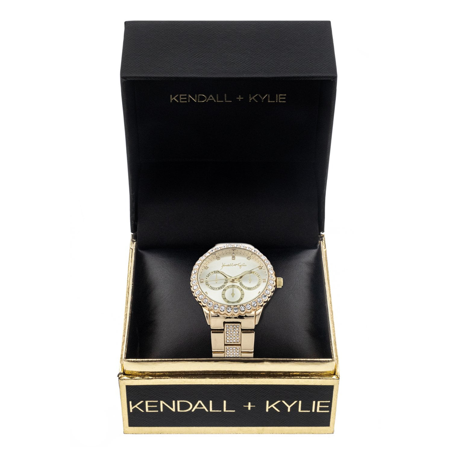 Kendall Kylie Chronograph Rosegold Tone Metal Strap Analog