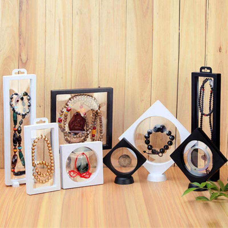 3D Solid Wood Floating Frame Shadow Box Picture Photo Frame Jewelry Display 