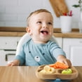 thumbnail image 5 of bambuskind Children's Plate with Suction Cup, Non-Slip Baby Tableware Set Made of Sustainable Bamboo with Flexible Spoon for Little Eaters, Includes Recipe E-Book, 5 of 5