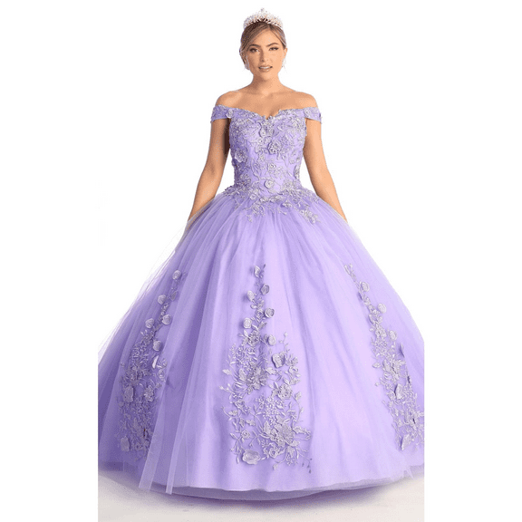 Women's Layla K Sweet 16 Birthday Party Dress Lilac Lavender Style LK136 Ball Gown 14